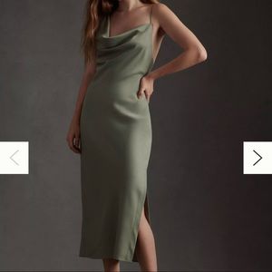 BHLDN August Satin Charmeuse Midi Dress